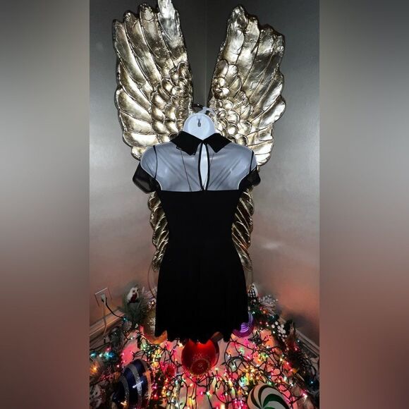 Killstar Goth Collar Sheer Dress, Size XSmall - Picture 8 of 16